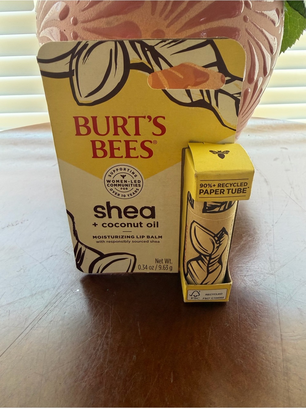 Burt's Bees Shea + Coconut Oil Moisturizing Lip Balm - Yellow